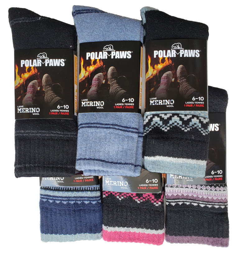 Polar Paws Mens Heat Thermal Work Socks