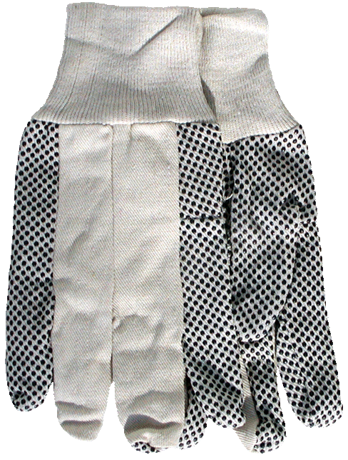 White Cotton Jersey with Dots