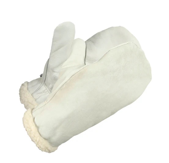 Cowhide Mitt Boa Lined